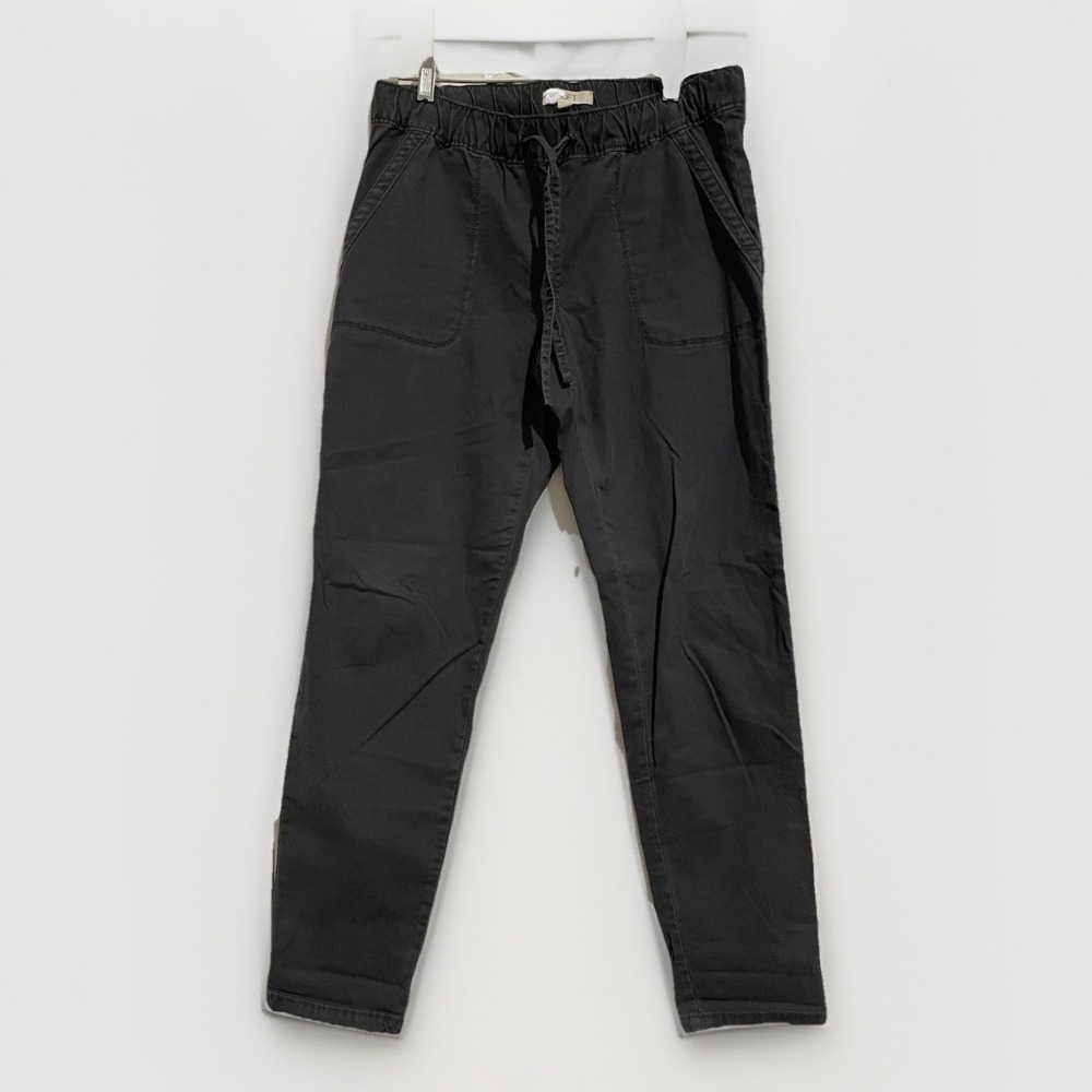 Loft XS Cargo Utility Gray Pants‎ Drawstring Paperbag Waist Work Travel Fit Wear
